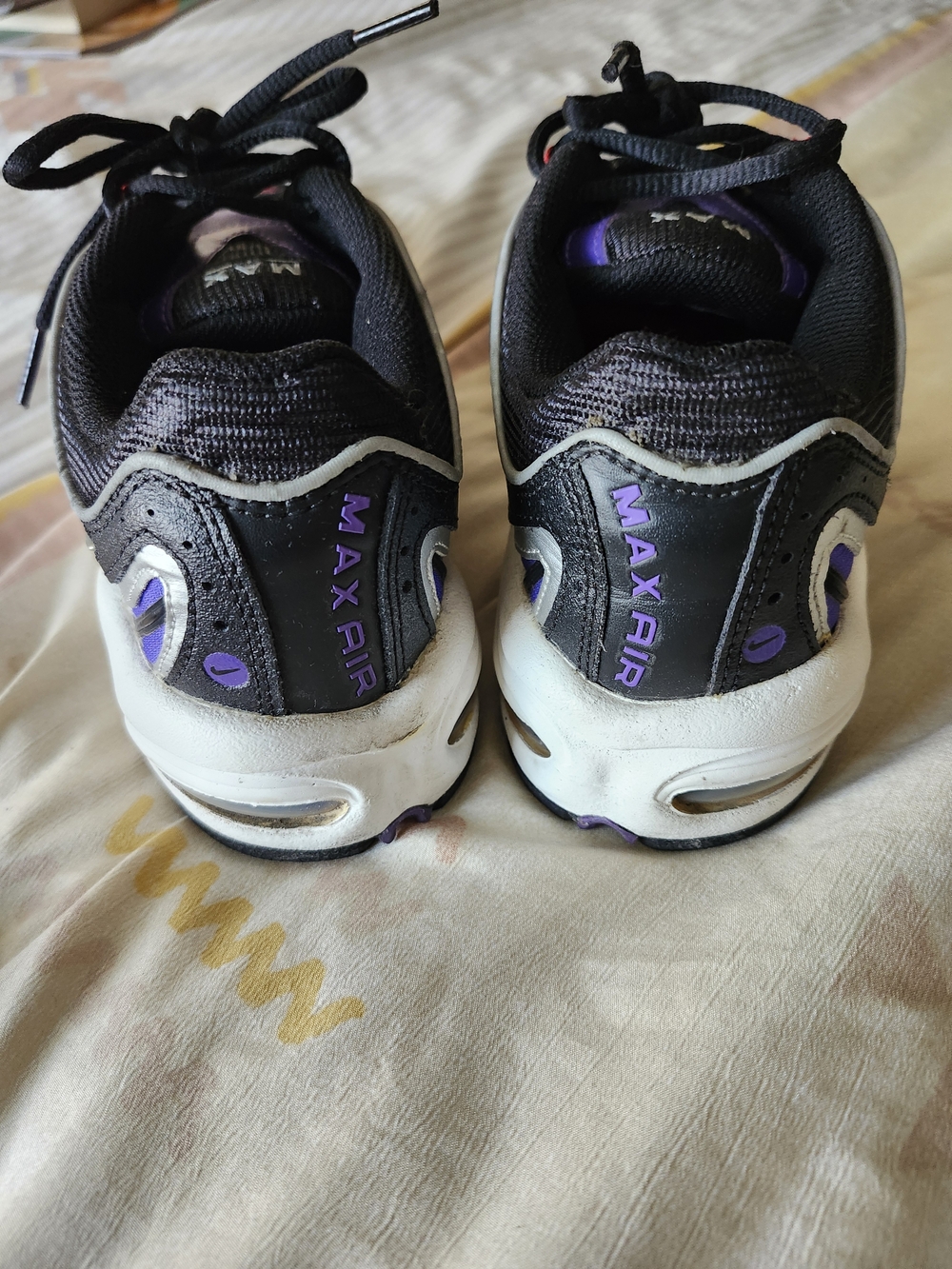 Nike Air Max Women’s Red, Purple & Black Retro Running Sneakers - Picture 3 of 5